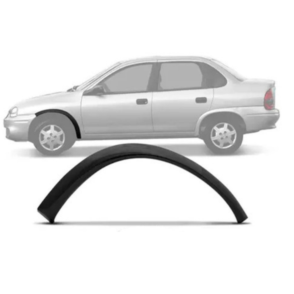 MOLDURA PARALAMA DIANTEIRO CORSA SEDAN 1996/2010-WAG/WIN/PICK 1996/2002 PRETO LISO MOLDURA PARALAMA DIANTEIRO CORSA SEDAN 1996/2010-WAG/WIN/PICK 1996/2002 PRETO LISO