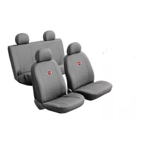 Capa Banco carro couro jogo completo Fiat novo uno