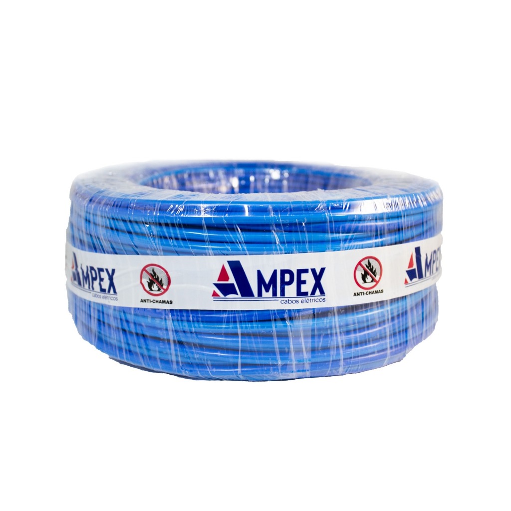 Fio Elétrico Cabo Flexível 10mm Rolo de 100m – Certificado INMETRO | Anti-chamas | Ampex · foto 2