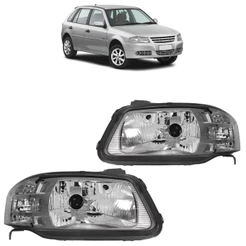 Farol Gol G4 2006 2007 2008 2009 2010 2011 2012 2013 2014 Parati Saveiro Foco Simples Lente Acrilico