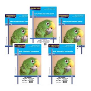 Papel Fotográfico 115g Adesivo Glossy A4 100 Folhas Masterprint em Oferta na Shopee