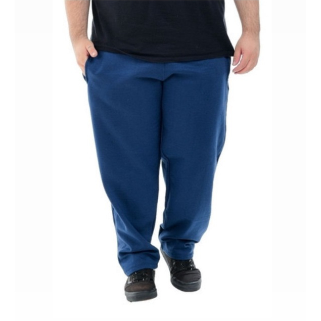 Calça Moletom Flanelada Masculina Plus Size Skinny