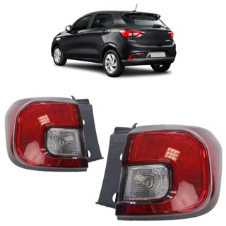 Lanterna Traseira Argo 2018 2019 2020 2021 2022 Bicolor Canto Lente Estriada Acrilico em Oferta na Shopee