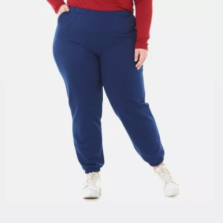 Calça moletom skinny flanelada plus size casual feminina joggings maxx modas