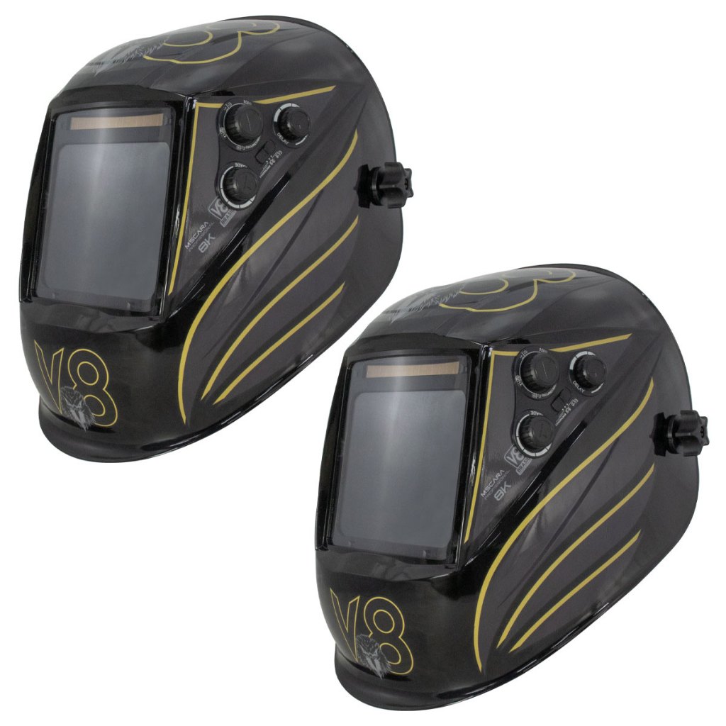 Kit 2 Máscaras Solda Automática 8k Profissional V8 Brasil em Oferta na Shopee