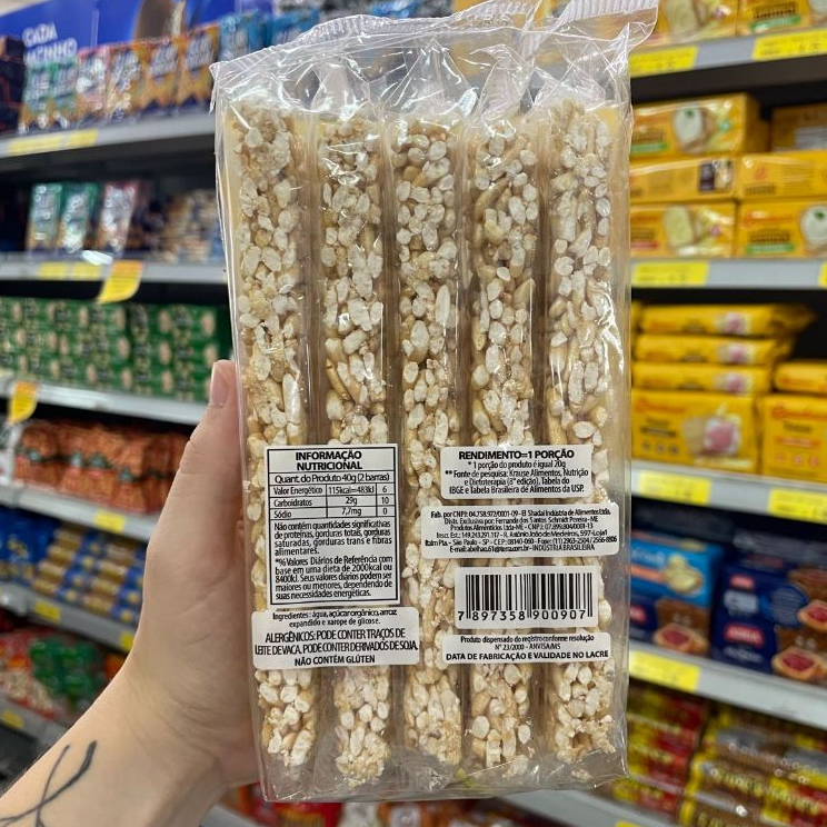 Arroz Caramelizado 5X20g - Abelhão — imagem 2 de 2
