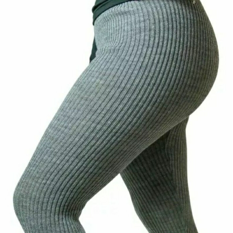 Meia Calça Fusô Feminina Lã Inverno Calça Tricô Segunda Pele Calça Tecido Canelado