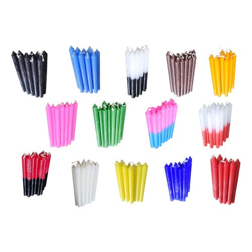 Vela Palito Comum - Várias Cores - 10 Unidades em Oferta na Shopee