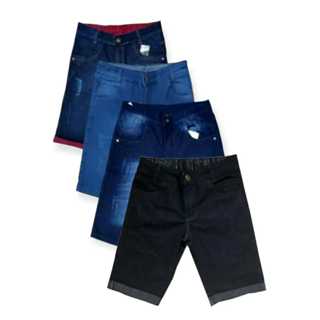Kit Com 3 Bermuda infantil juvenil  jeans Original Top em Oferta na Shopee