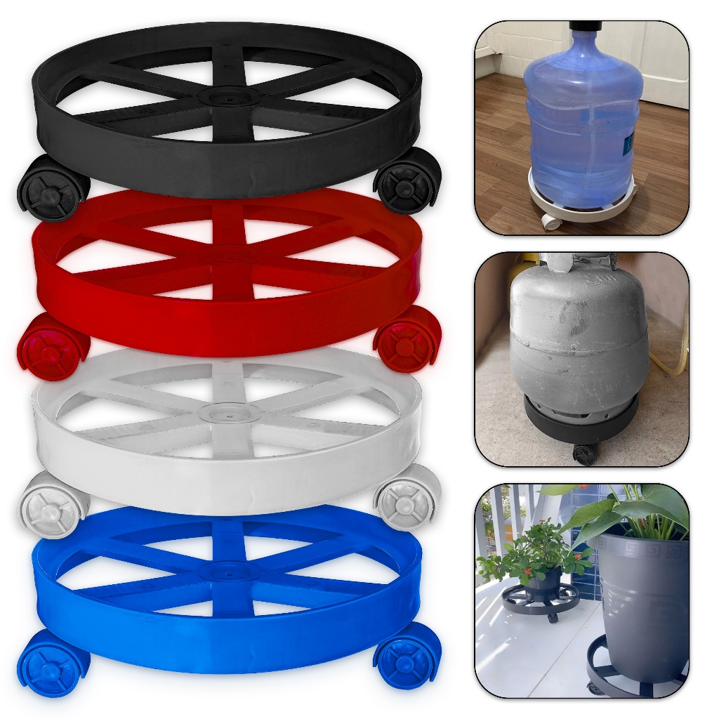 Suporte Base Para Botijão De Gás/ Vasos /Plantas /Agua Com Rodinha