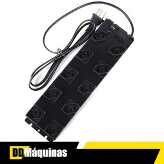 Extensão Filtro de Linha Metálico 10 Tomadas - Fiolux em Oferta na Shopee