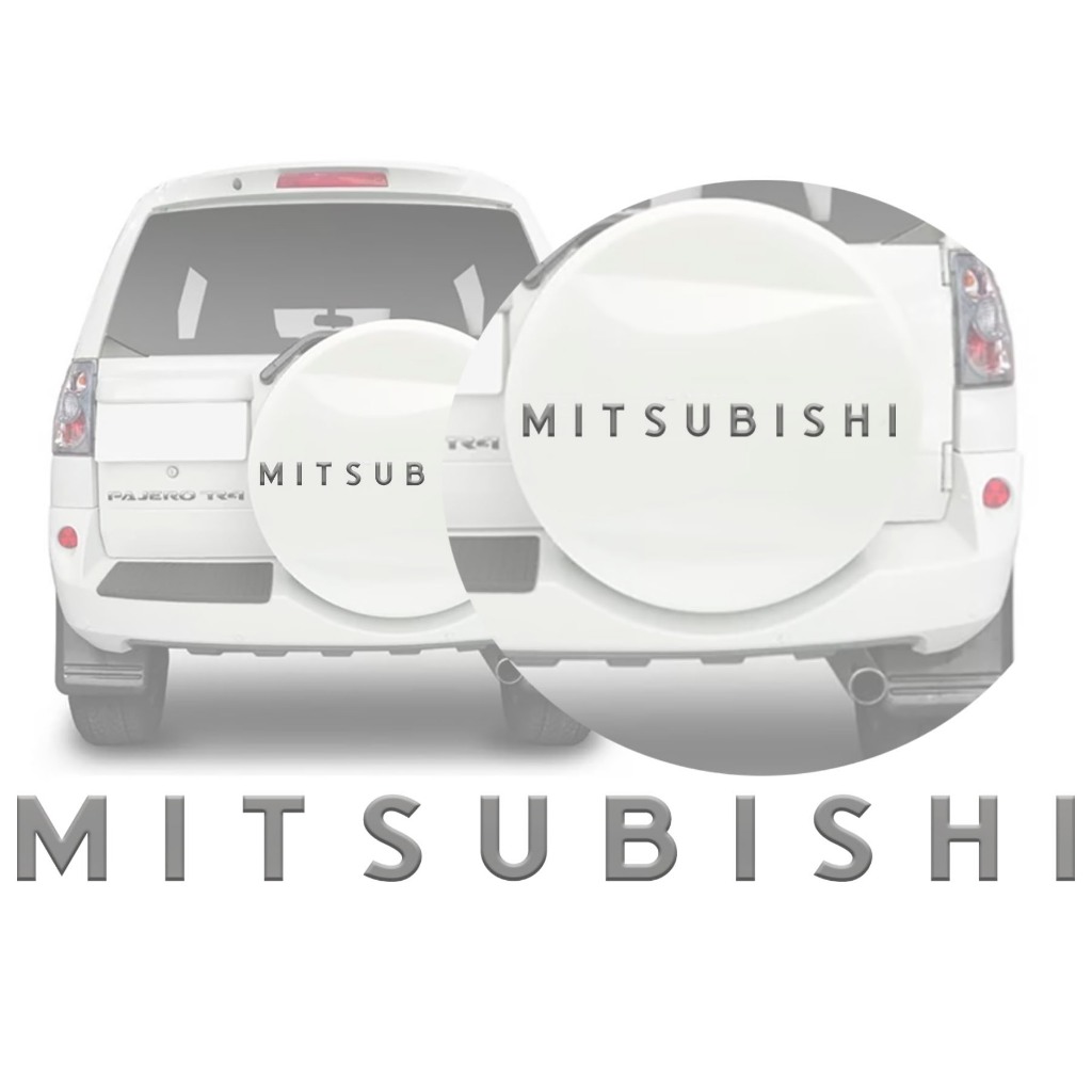 Adesivo Estepe Mitsubishi Pajero Tr4 - Cromado