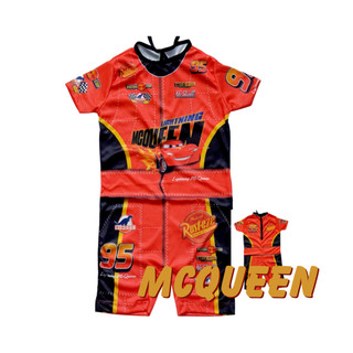 Fantasia Roupa Relâmpago Mcqueen Carros Piloto infantil