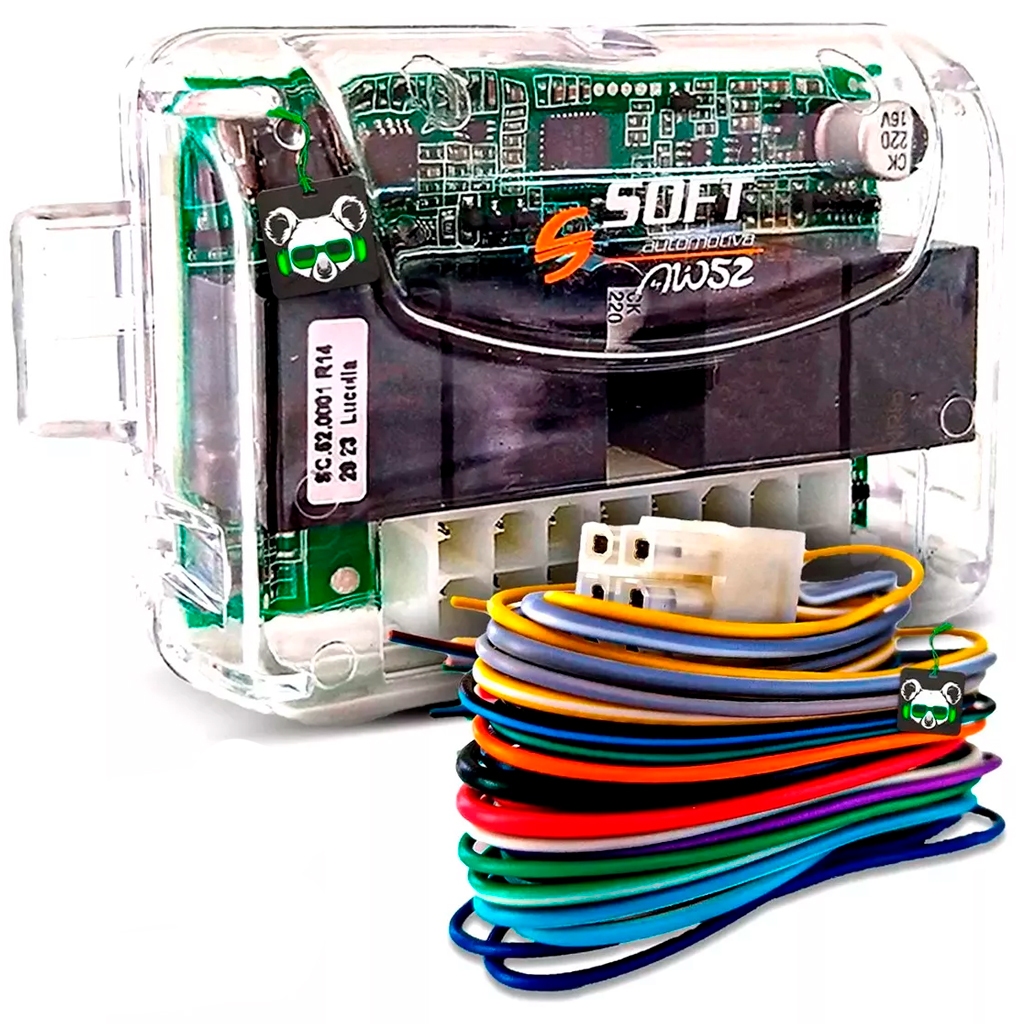 Módulo Vidro Elétrico Universal AW 52 Soft para 2 Vidros Antiesmagamento, Personalização, Automação - Spare Parts and Accessories for Vehicles