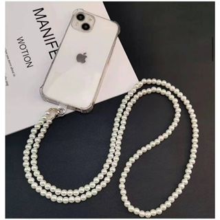 Colar De Cordão Para Telefone Móvel Corrente Pérola Anti Perda
