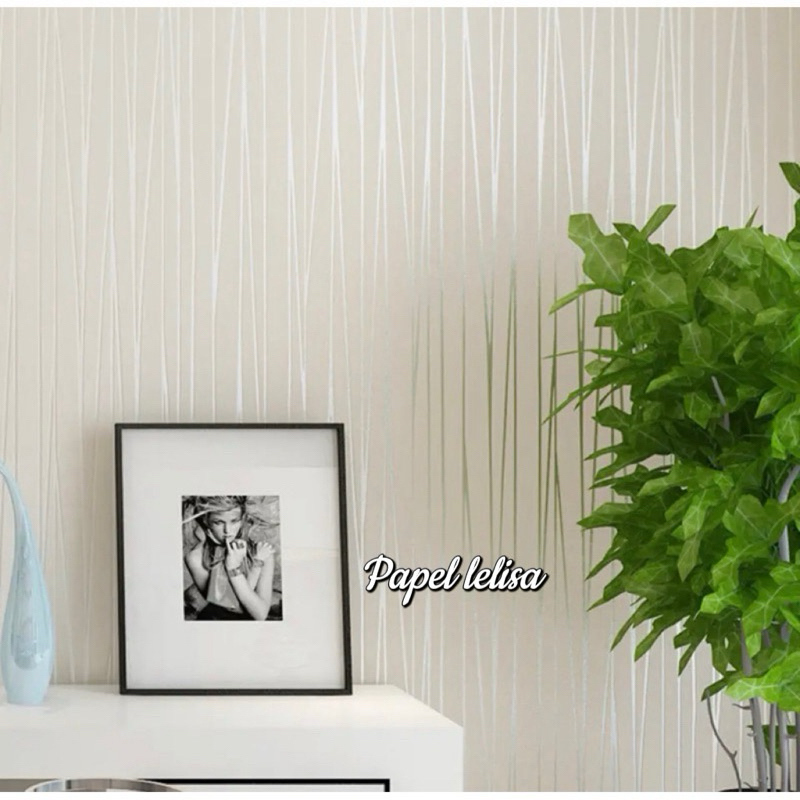 Papel de Parede 3D  Linha Bege 10 METROS x 45CM Adesivo Autocolante para Sala, Quarto em Oferta na Shopee
