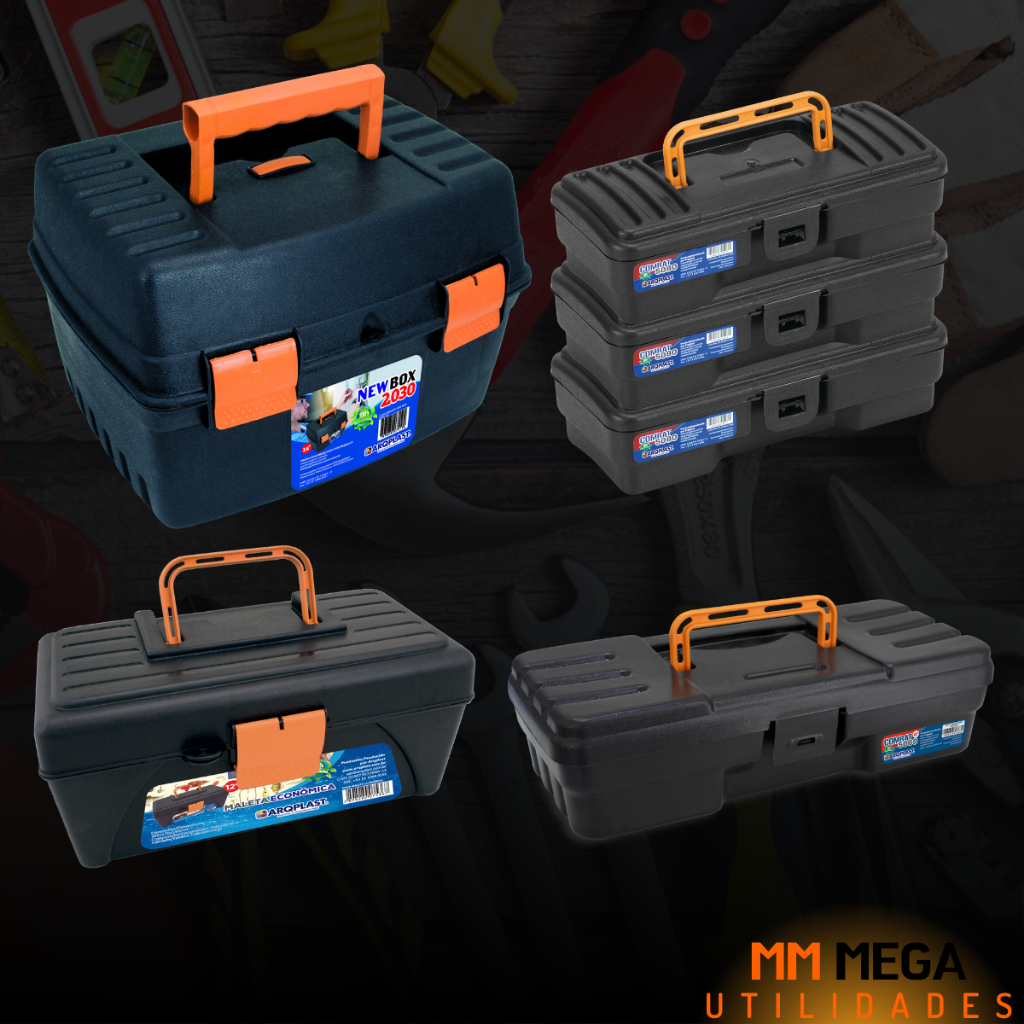 Maleta de Ferramentas Plástica Caixas Conjunto Variado De Ferramentas Eletricistas Maleta Grande em Oferta na Shopee