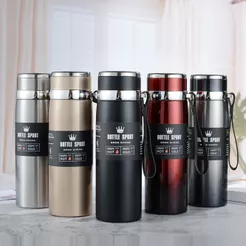 Garrafa Térmica Inox Squeeze Academia 800ml Bebidas Quente ou Gelada
