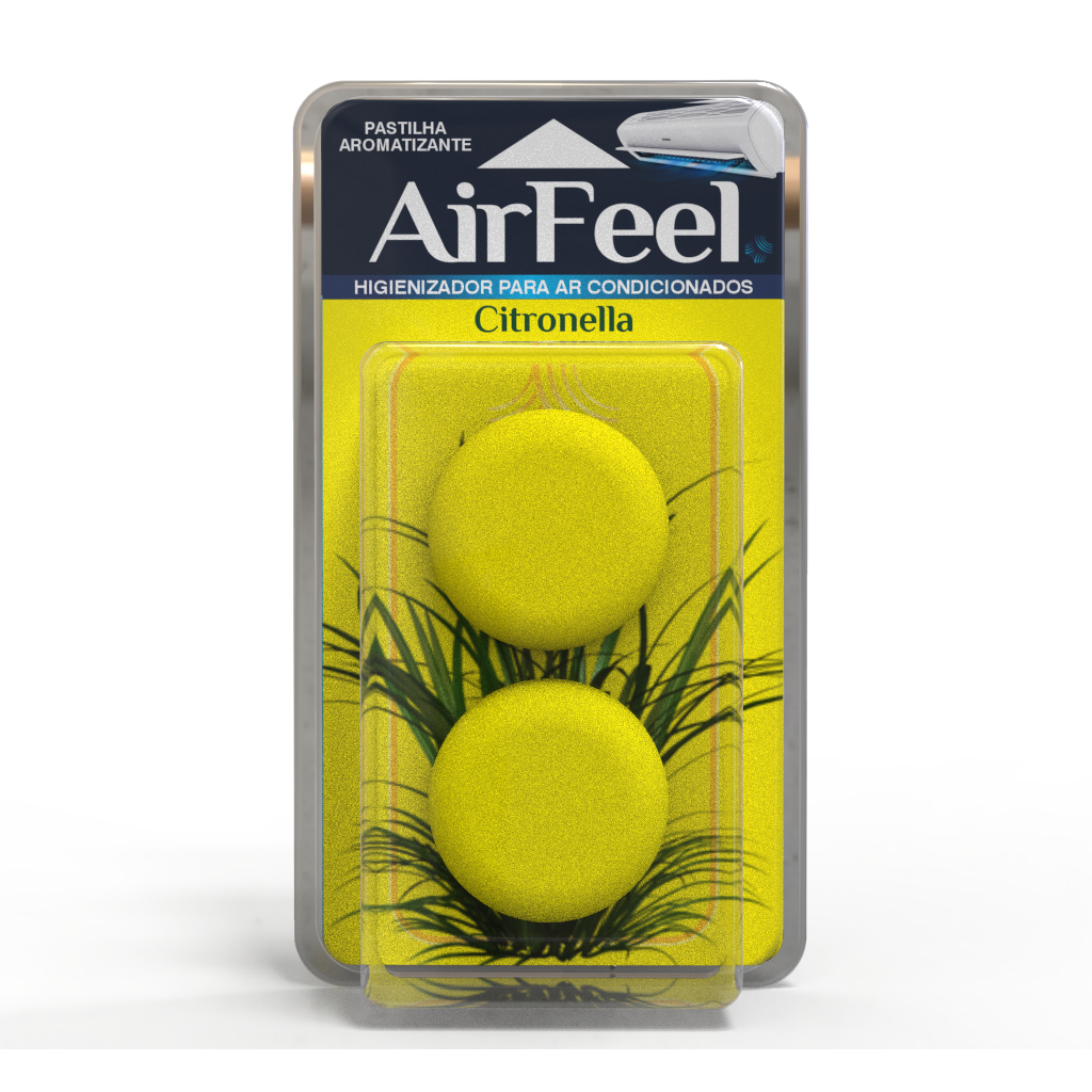 Pastilha Aromatizante Ar Condicionado Airfeel Citronella