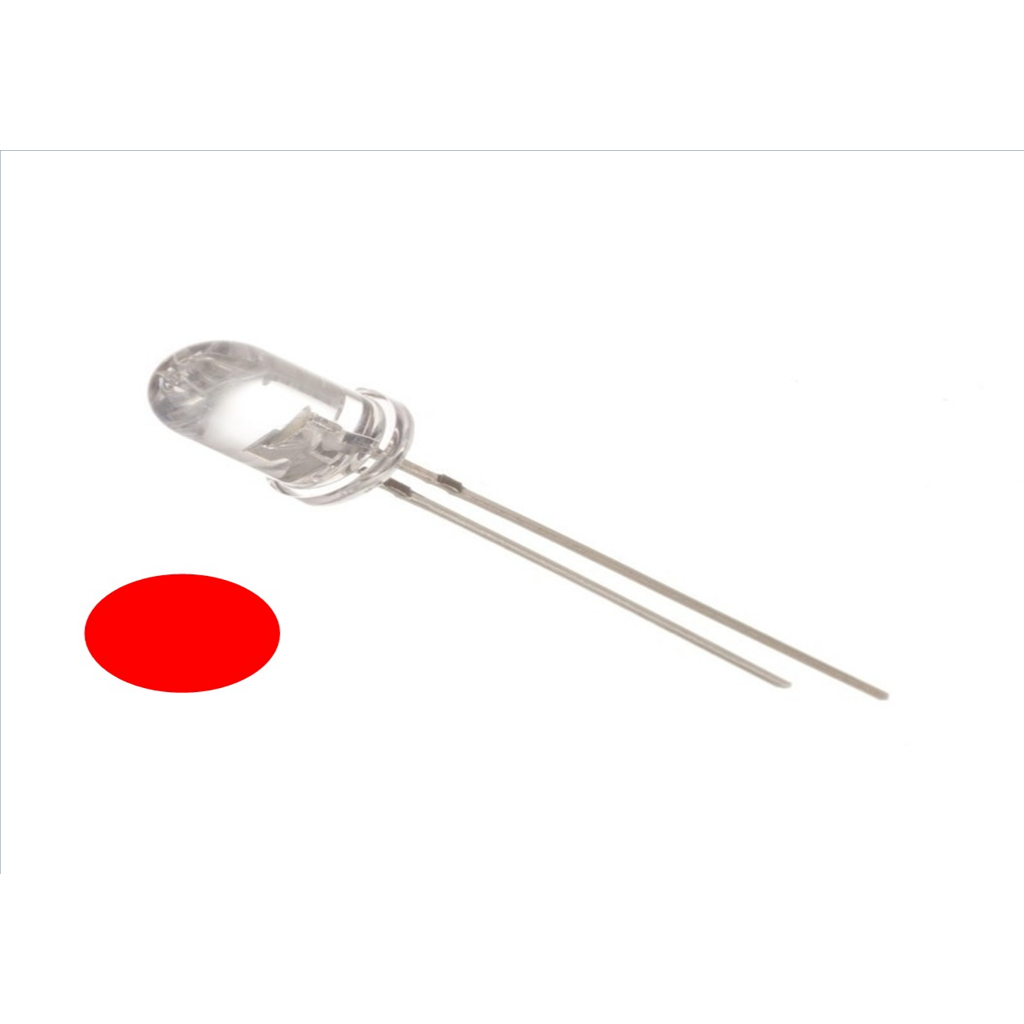led  vermelho 5mm para fazerr  lanterna de miniaturas de  caminhão e carretas kit 10  unidades