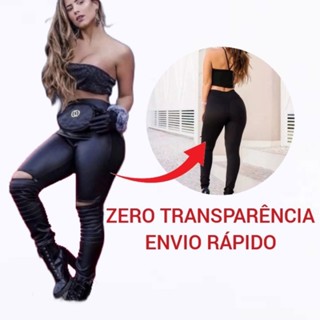 Calça Feminina Couro Legging Tratorada Cirre Calça Feminina Legging