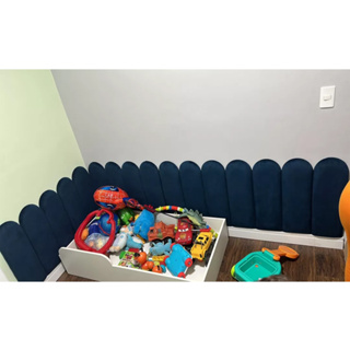 Cabeceira Adesiva Cama Box Solteiro Nuvem 60x20 Kit 5 Placas - ENVIO IMEDIATO em Oferta na Shopee