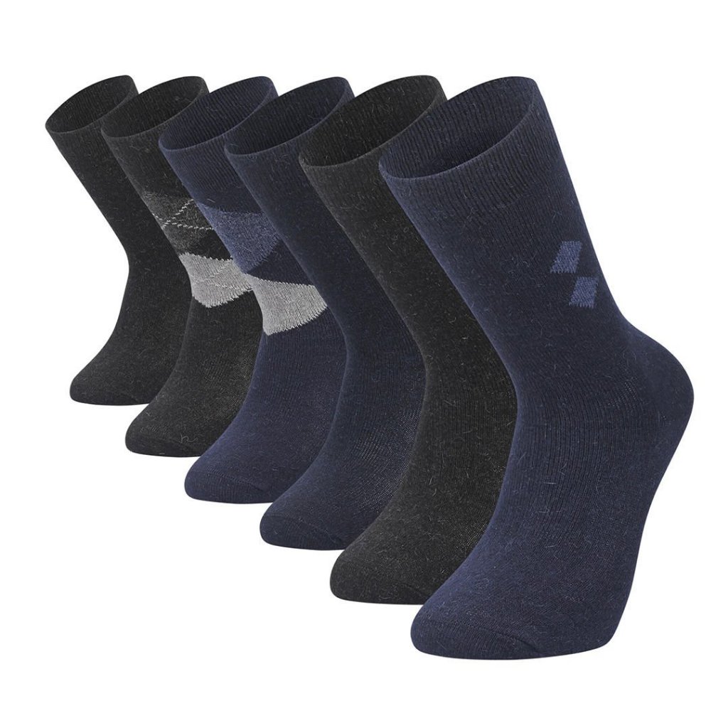 Meia Social Masculina Conforto Grossa Confortável Resistente 38 ao 44 Cano Médio Sport Fino Conforto 3, 6, 9 ou 12 Pares