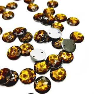 Chaton para Costura Redondo 10mm em Acrílico com 100 peças em Oferta na Shopee