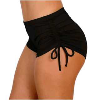 Biquíni Sunquíni Shortinhos Calcinha Moda Praia Feminino Preto em Oferta na Shopee