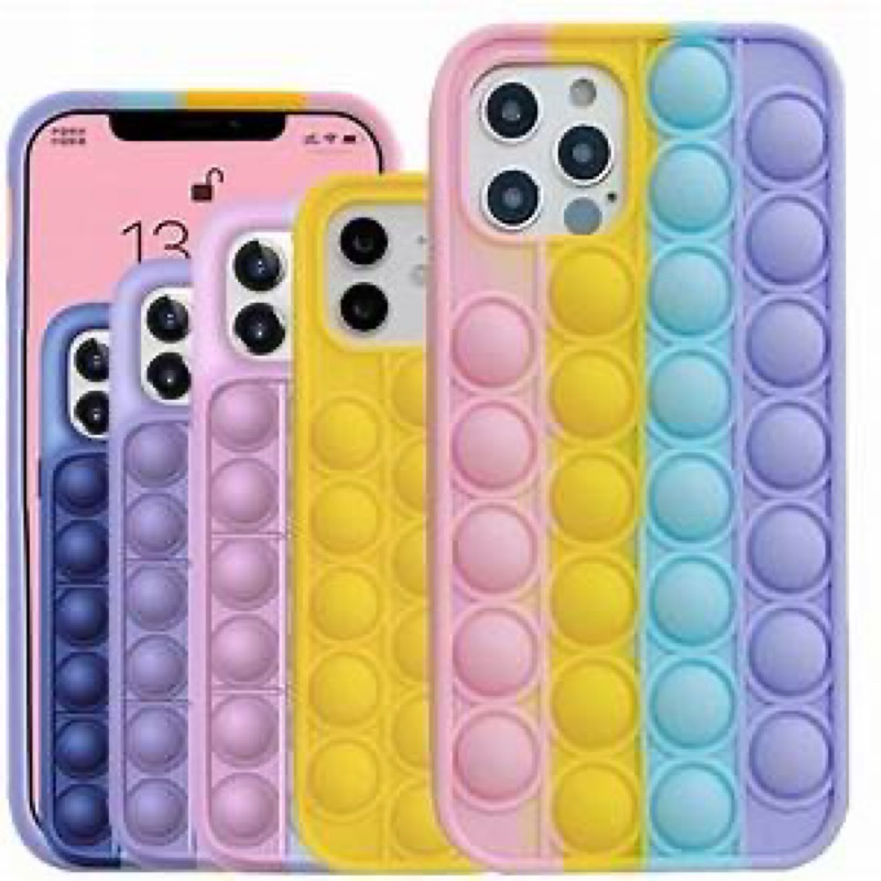 Capa Celular Pop It Fidget De iPhone X XS XR XS MAX 11 12 PRO MAX Popit Anti Stress Case Celular