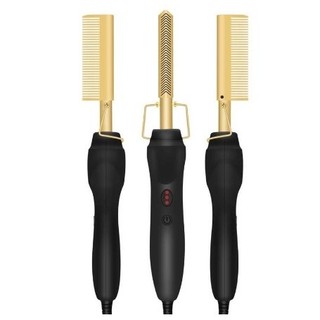 Pente Elétrico Prancha Cerâmica Profissional Alisador Cabelo Aquecimento Milti-fucional C…