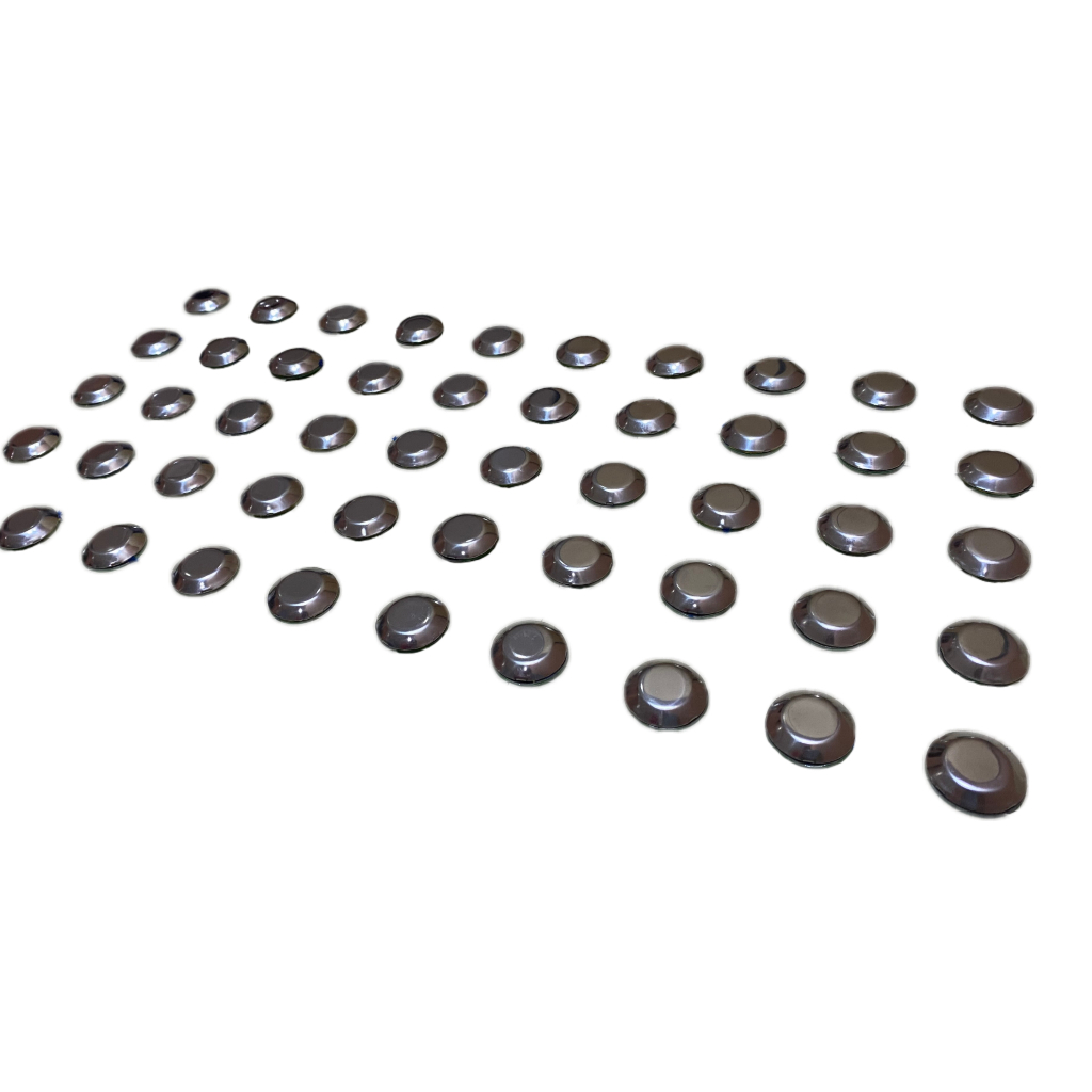 ELEMENTO TATIL ALERTA INOX  ADESIVADO
