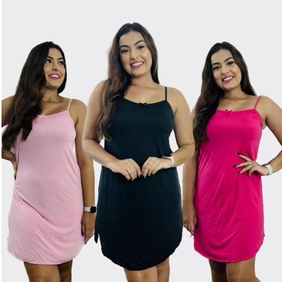 kit 3 Camisolas LISAS em Oferta na Shopee