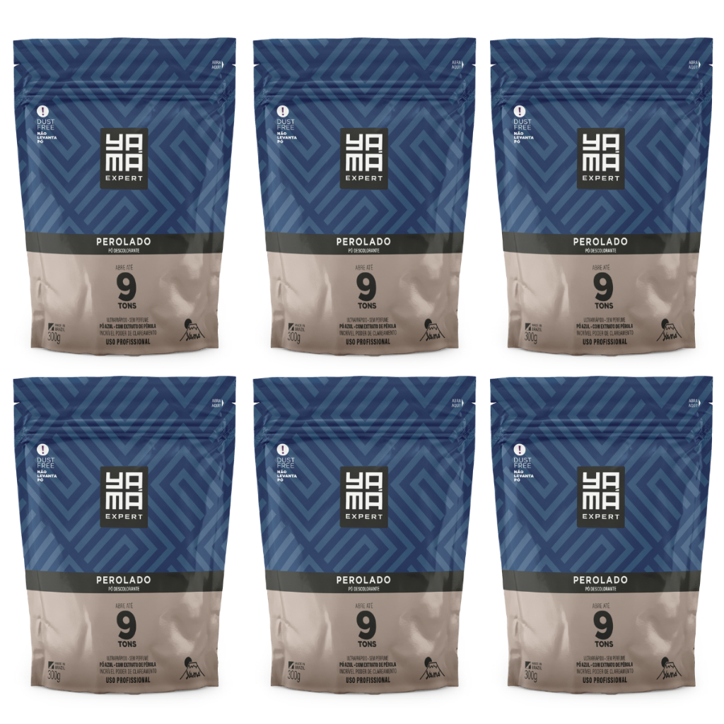 Pó Descolorante Yamá Perolado Refil 300g 6 Und