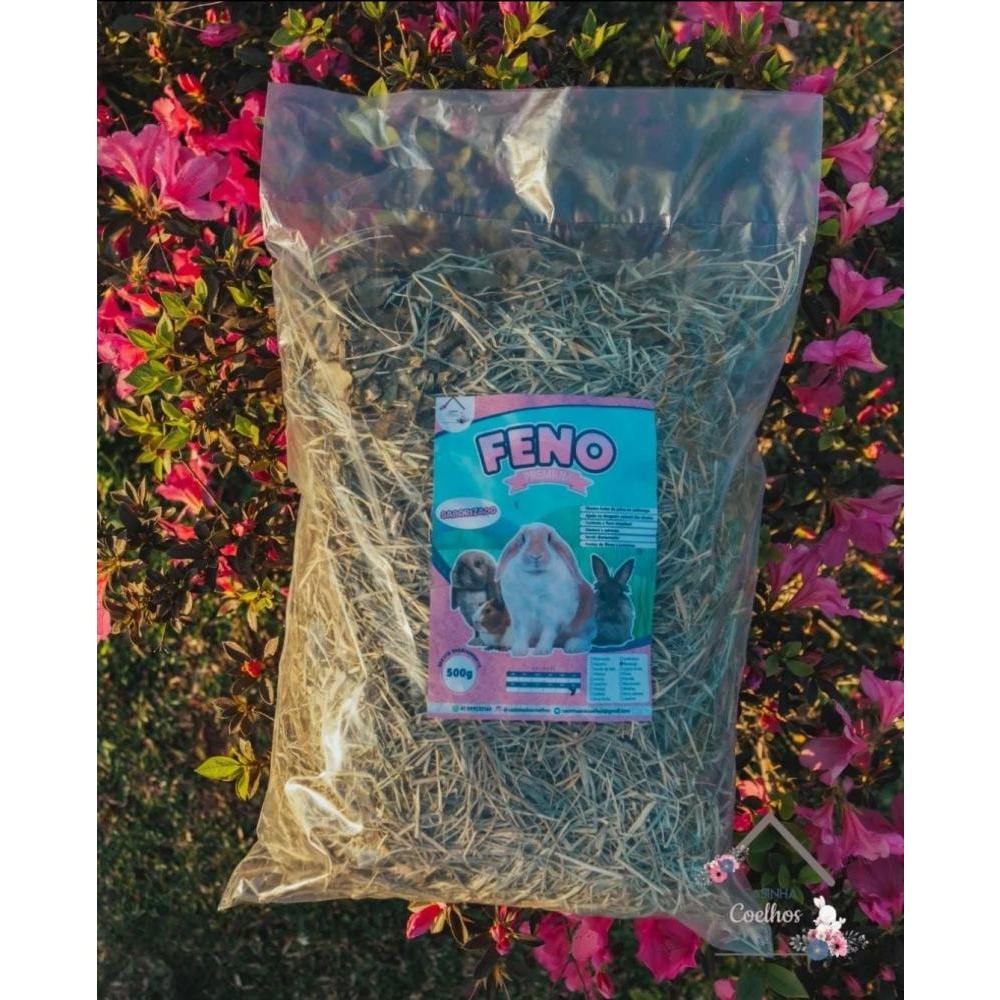 FENO SABORIZADO JASMIM PARA COELHOS, PORQUINHO DA ÍNDIA E CHINCHILA.