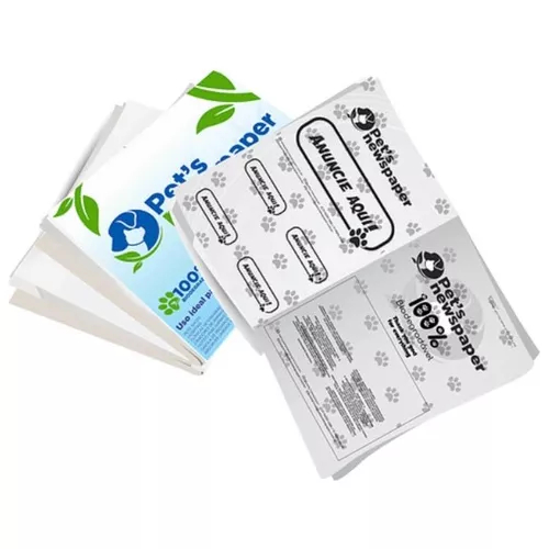 Tapete Higiênico Feito De Jornal Para Cachorros  1KG