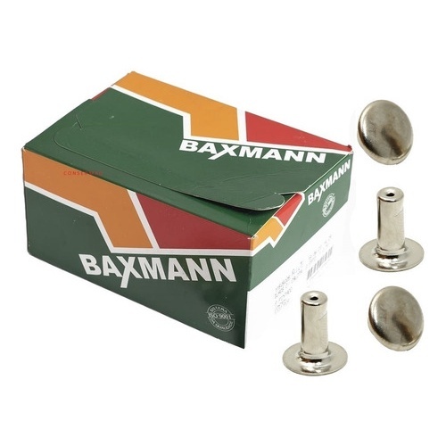 1000 Rebites Completos Nº 1 ½ (1,5) Baxmann – Resistência e Acabamento de Alta Qualidade!