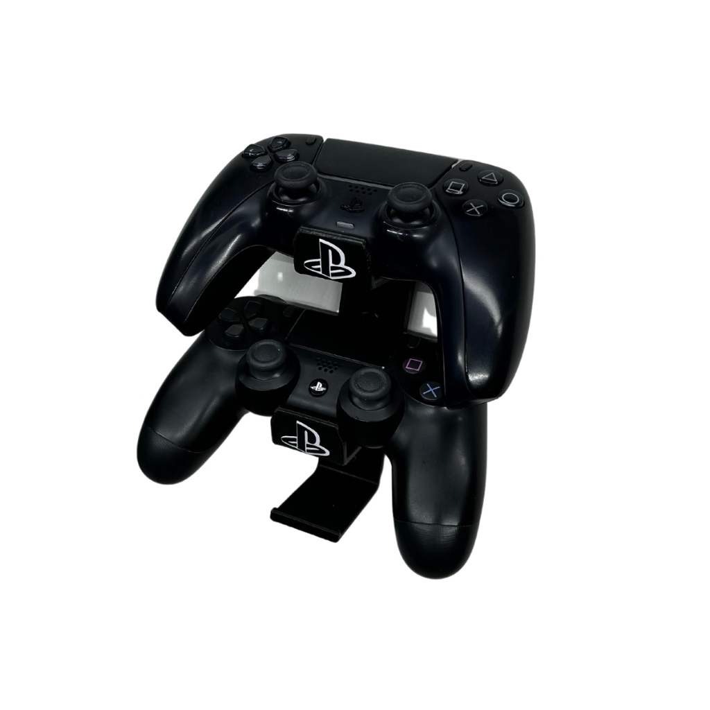 Suporte Apoio de Mesa Na Horizontal Para Dois Controles Compatível Com Ps3, Ps4, Ps5, Dualsense, Xbox One e Nintendo