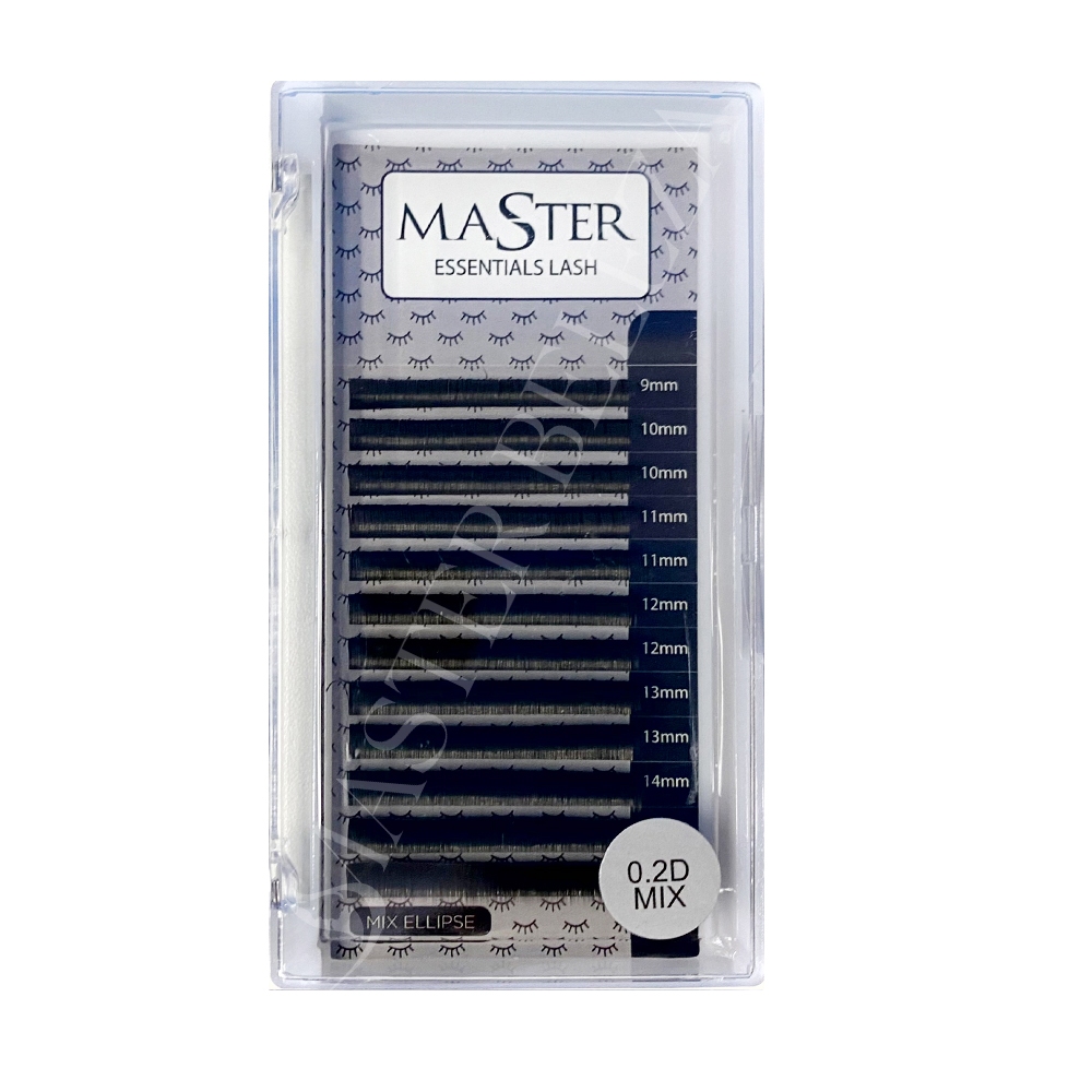 Cílios Master Ellipse Curvatura D Extensão Tamanho 0.20 Mix