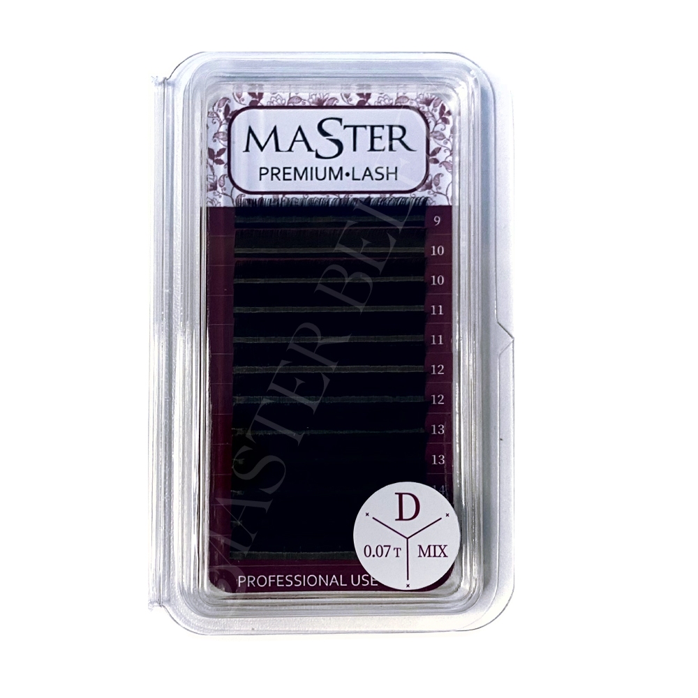 Cílios Master Premium Volume Clássico Curvatura D 0.07 Mix