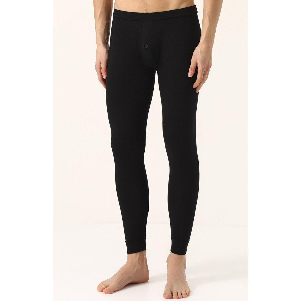 Calça Térmica Segunda Pele Masculina Inverno Extremo Viagens Esportes Calça Underwear Super Skynny Preta Forrada