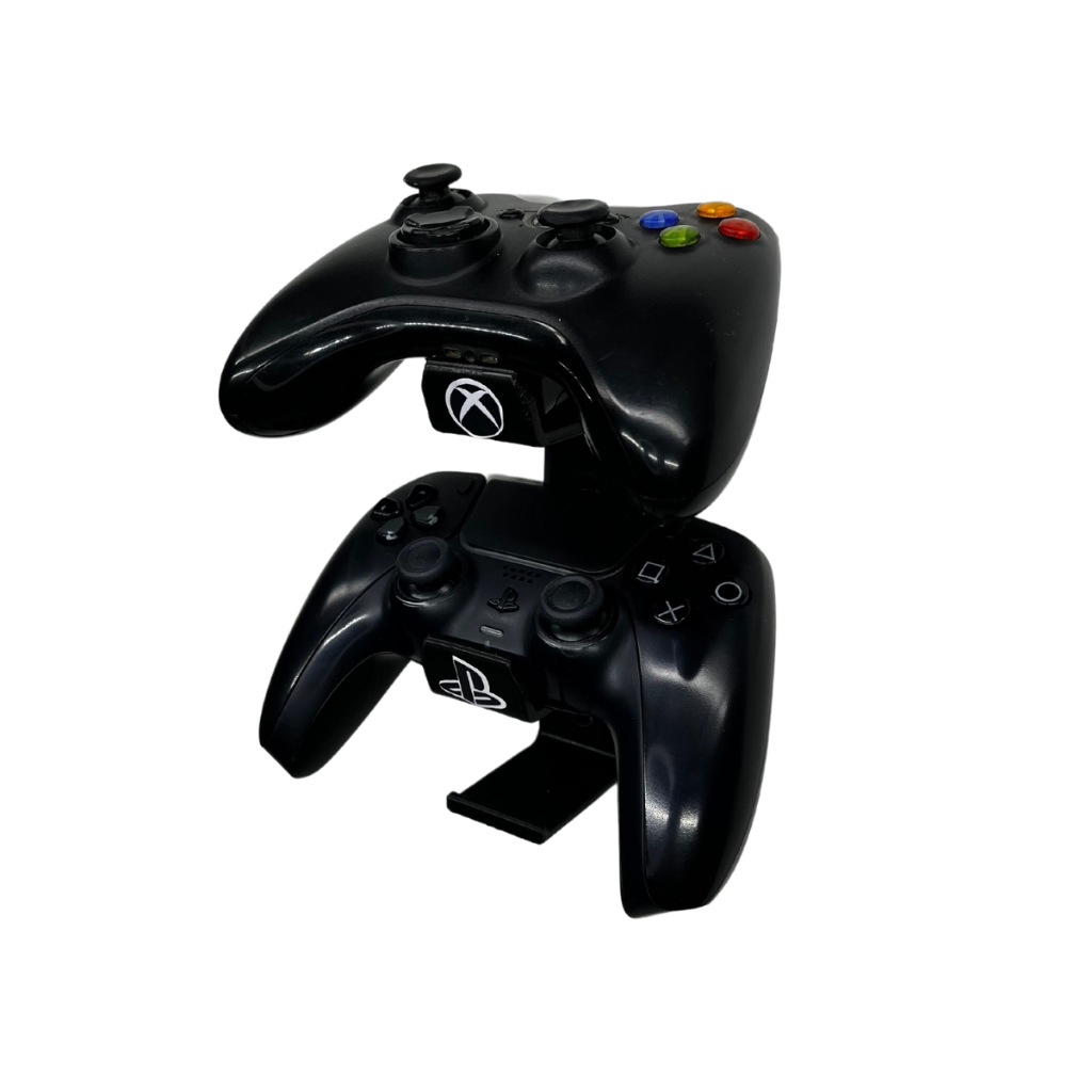 Suporte Para 2 Controles Compatível Com Ps4 PS3 PS5 Dualsense One Apoio De Mesa - 1 Unidade