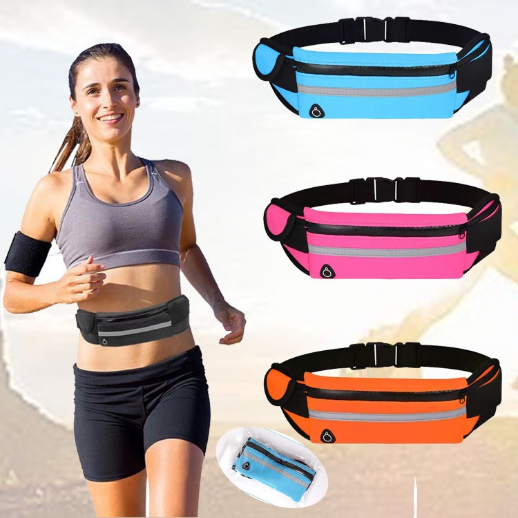 Pochete Sport Esportiva Ultra Slim Esporte Corrida Fitness Academia Masculina Feminina Impermeável Refletiva Passeio Doleira Academia
