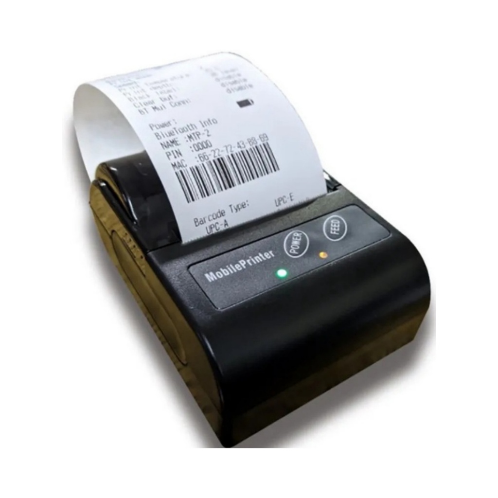 Portátil Impressora Térmica De Recibos 58mm 2 Polegada Sem Fio Mini  POS PC Bolso Bill Criador