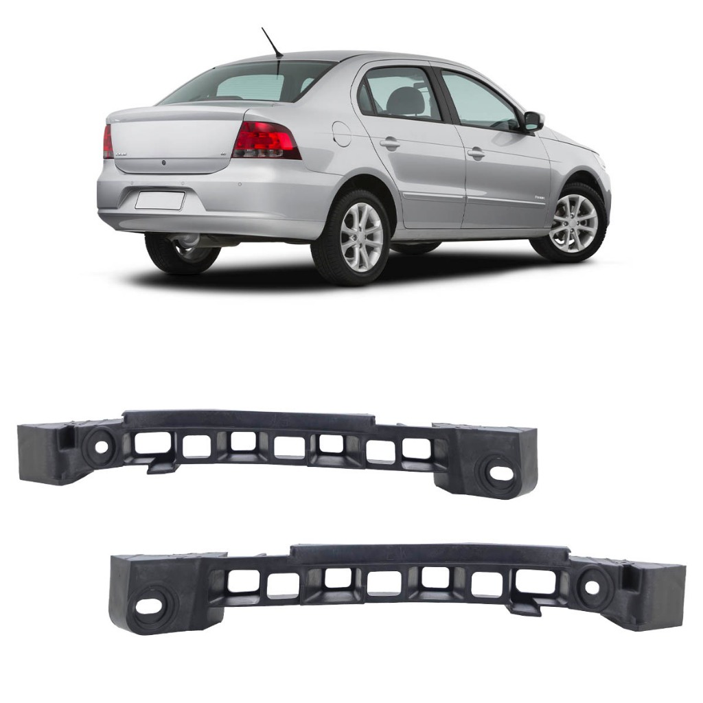 Suporte Guia Parachoque Traseiro Voyage G5 2008 2009 2010 2011 2012 Preto em Oferta na Shopee