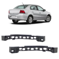 Suporte Guia Parachoque Traseiro Voyage G5 2008 2009 2010 2011 2012 Preto