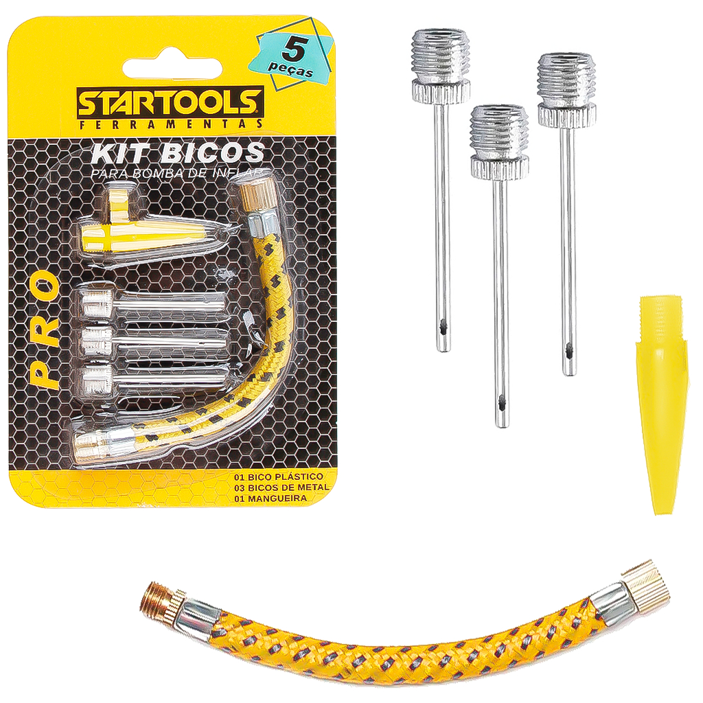 Jogo De Acessórios Para Bomba De Ar Inflar Bola Boia Bike Infláveis Bico Pinos Agulhas em Oferta na Shopee