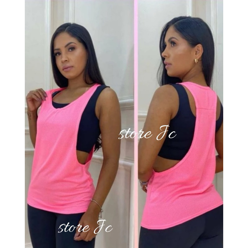 Regata Cavada Fitness Dry Fit Furadinha Academia Feminina Malhar em Oferta na Shopee
