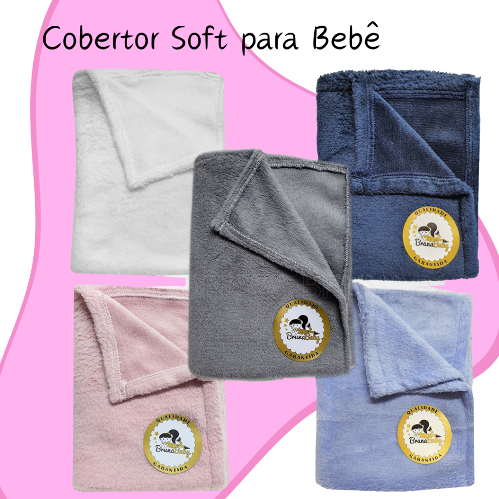 Mantinha Infantil Soft Bebe Lisas Diversas Cores Menino Menina Quentinha