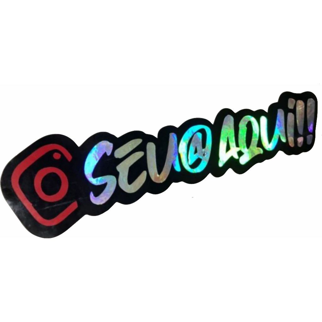 Adesivo Personalizado com seu NOME  Holográfico